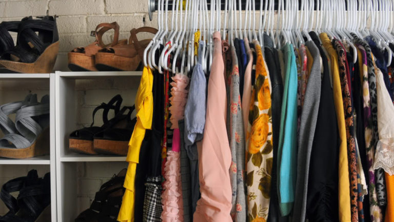 You Can Use Clothing Racks To Organize Your Shoes